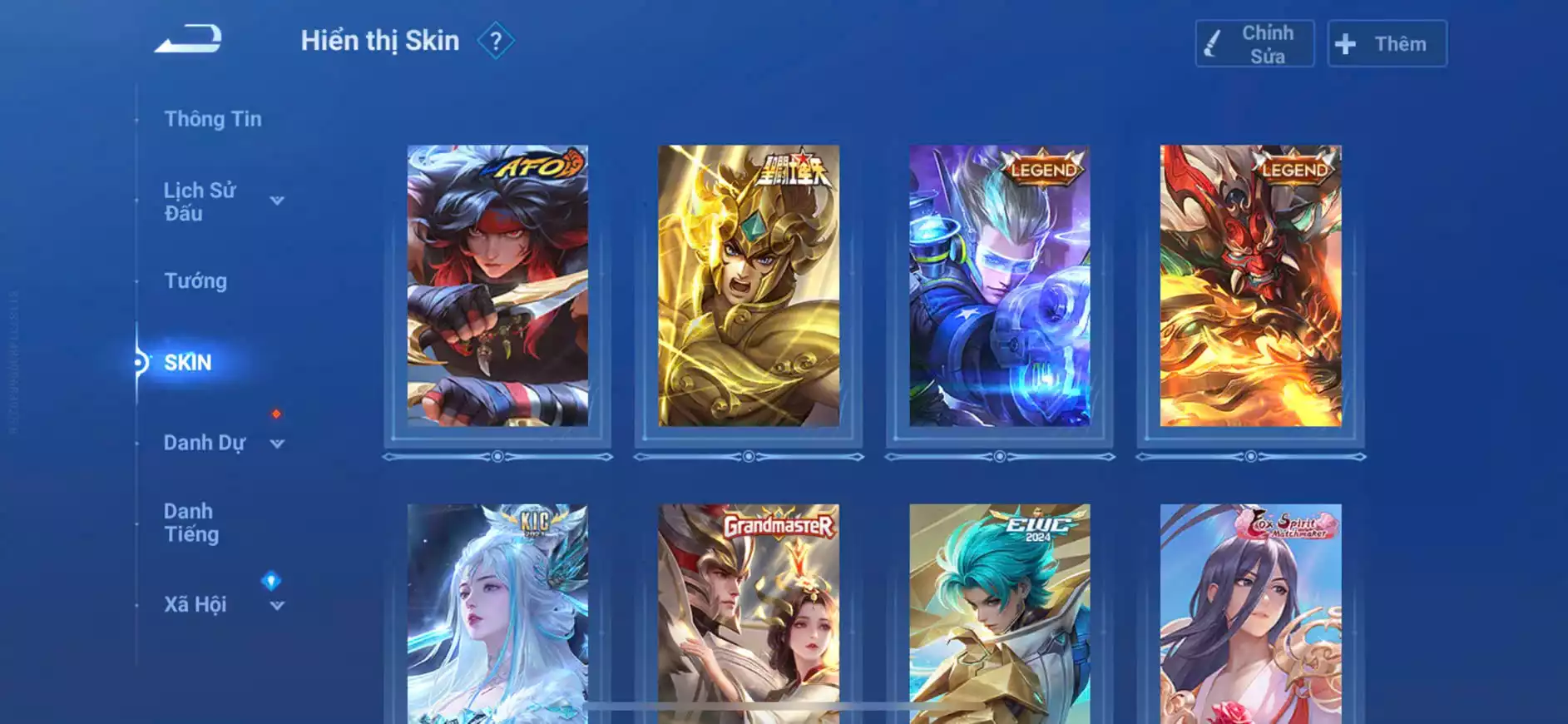 Ảnh Acc vip 6 190 skin