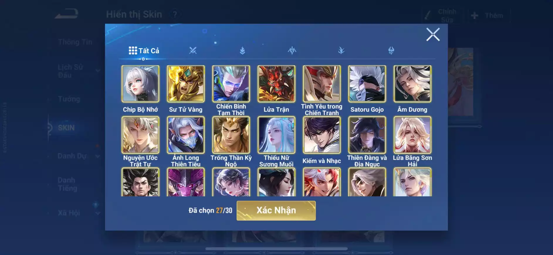 Ảnh Acc vip 6 190 skin