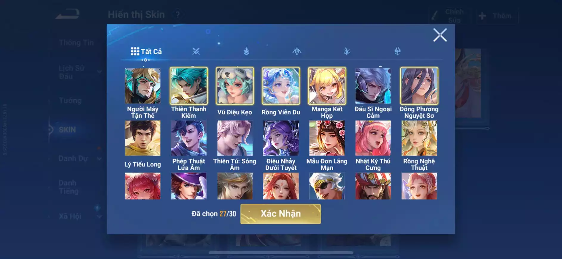 Ảnh Acc vip 6 190 skin