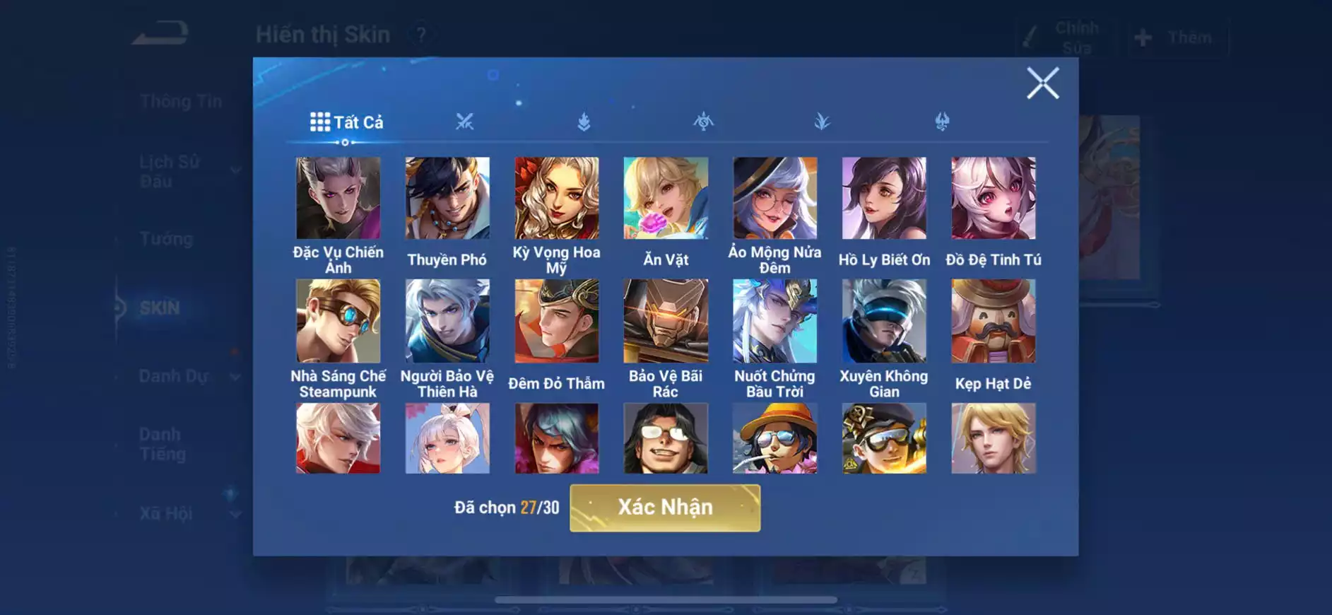 Ảnh Acc vip 6 190 skin