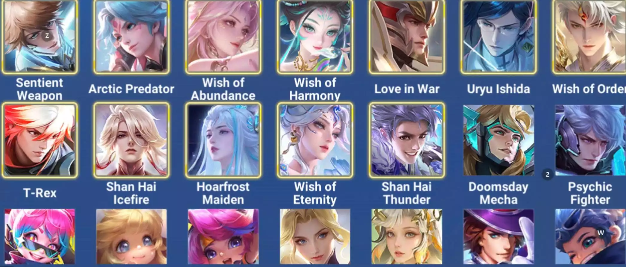 Ảnh Acc global 120 skin