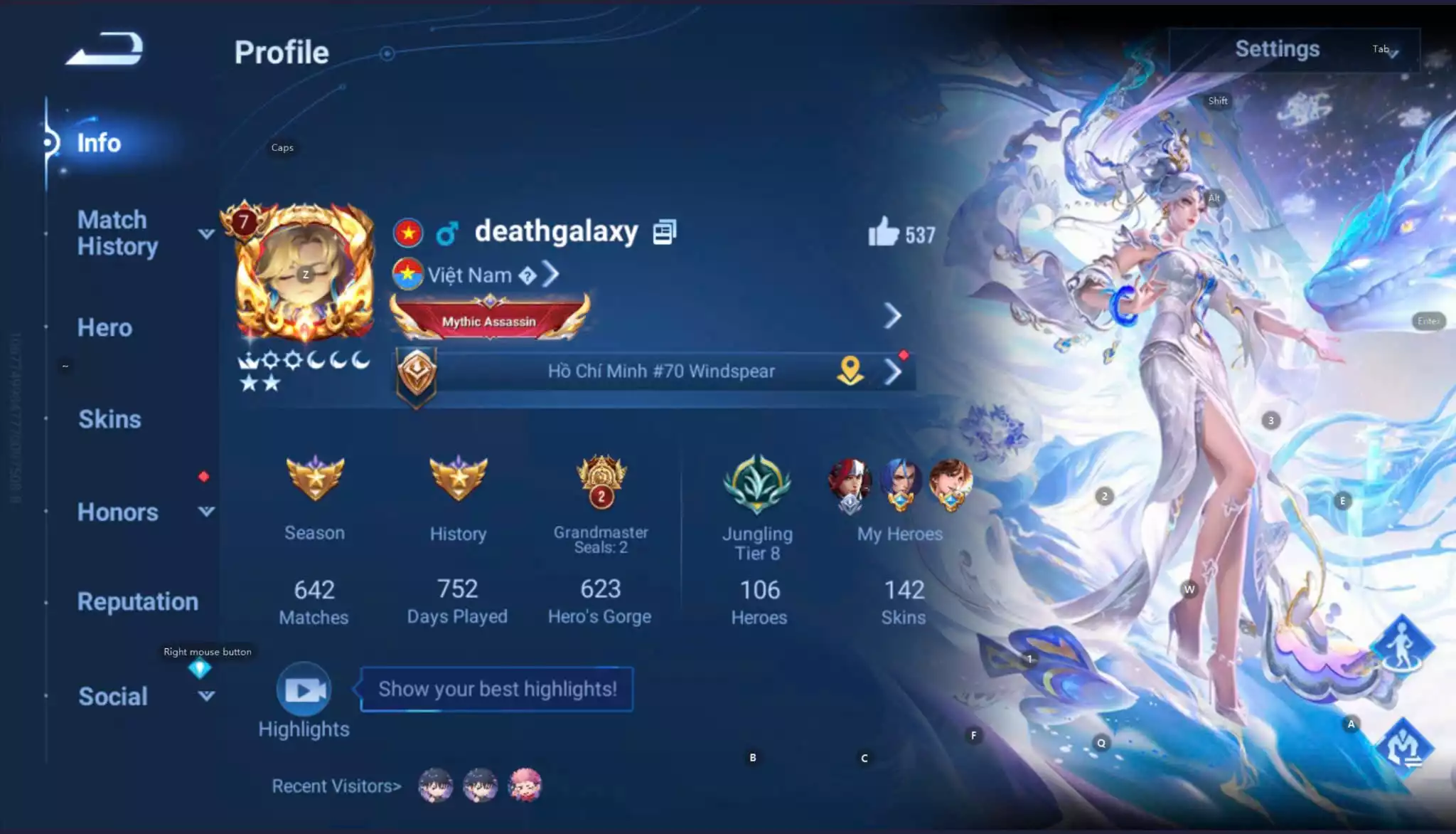 Ảnh Acc vip 7 142 skin