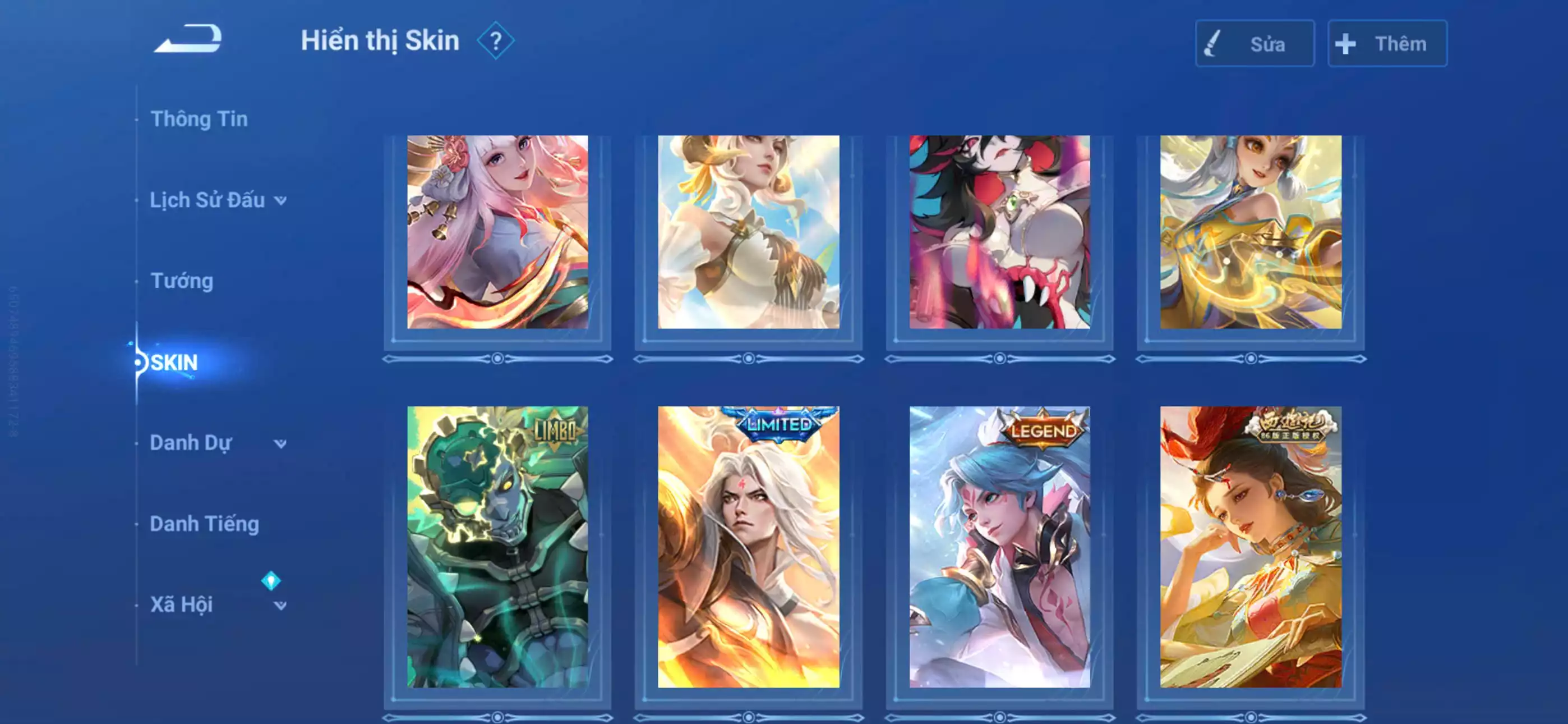 Ảnh Acc global login infinite giao mail 4 vô song 2 đá quý (1 đá chưa đổi) Nhiều skin limited siêu hiếm