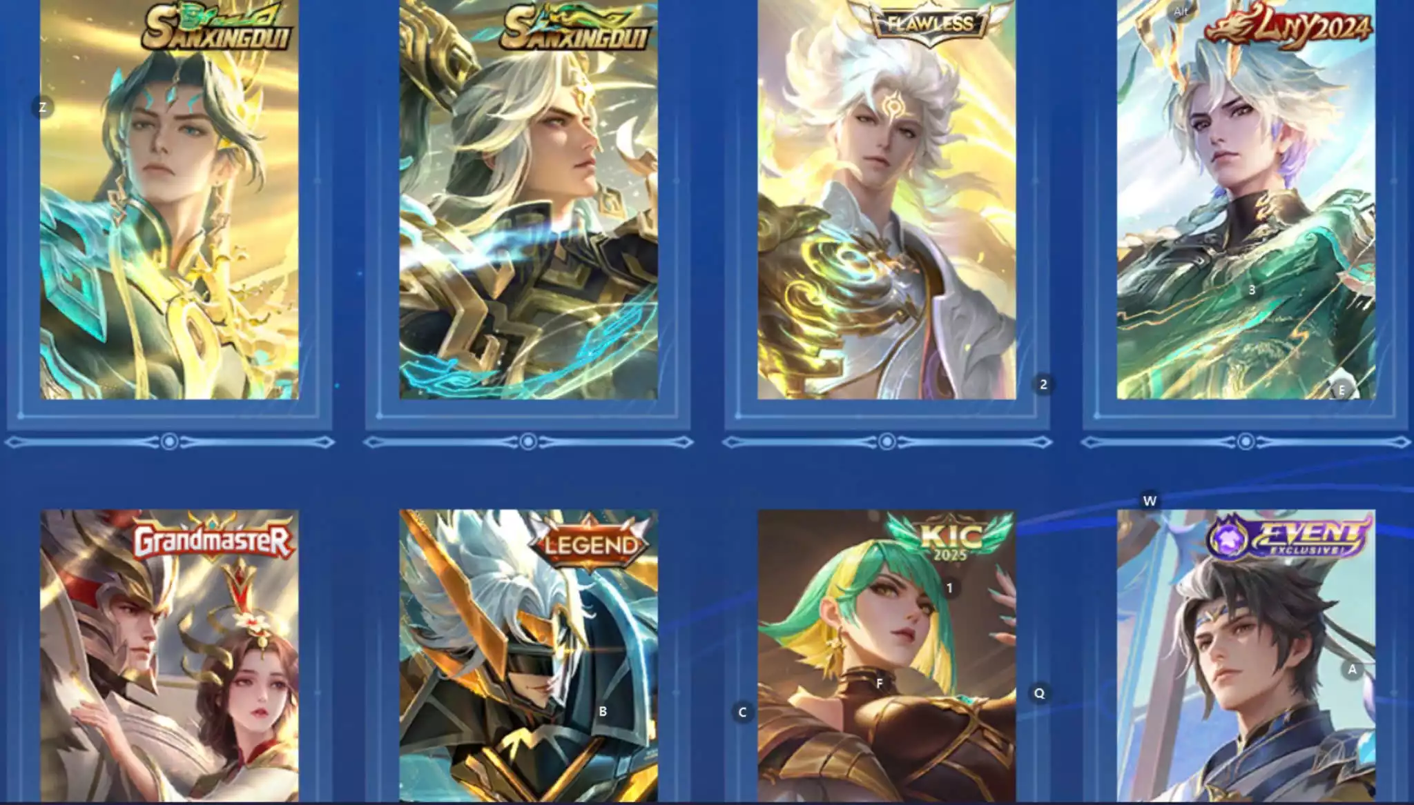 Acc global login wechat Lý bạch vô song + triệu vân tết