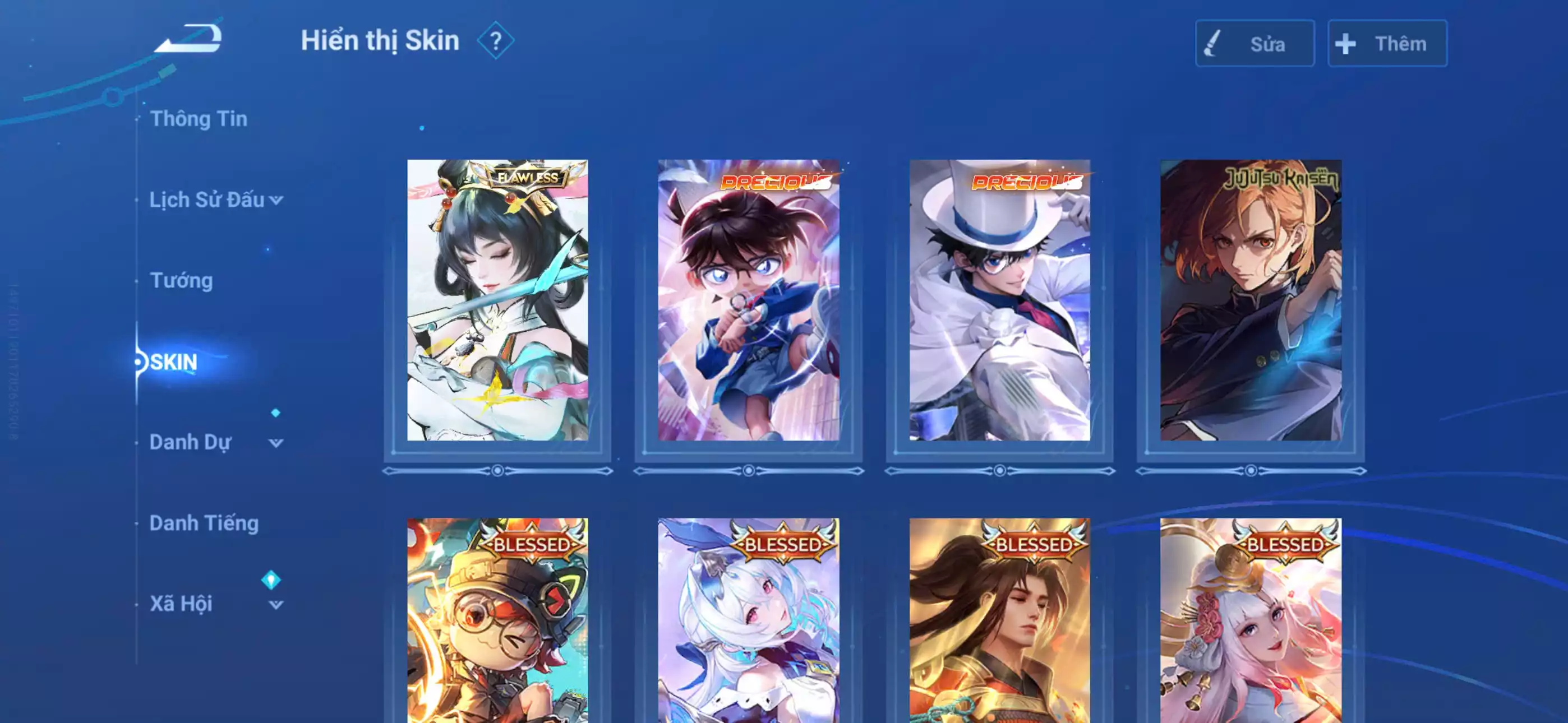 Acc sinh ra cho ae đập đá đây Acc glb login infinite giao mail Dư 3 viên đá, 1 vô song, 3 trân phẩm Skin truyền thuyết các thứ