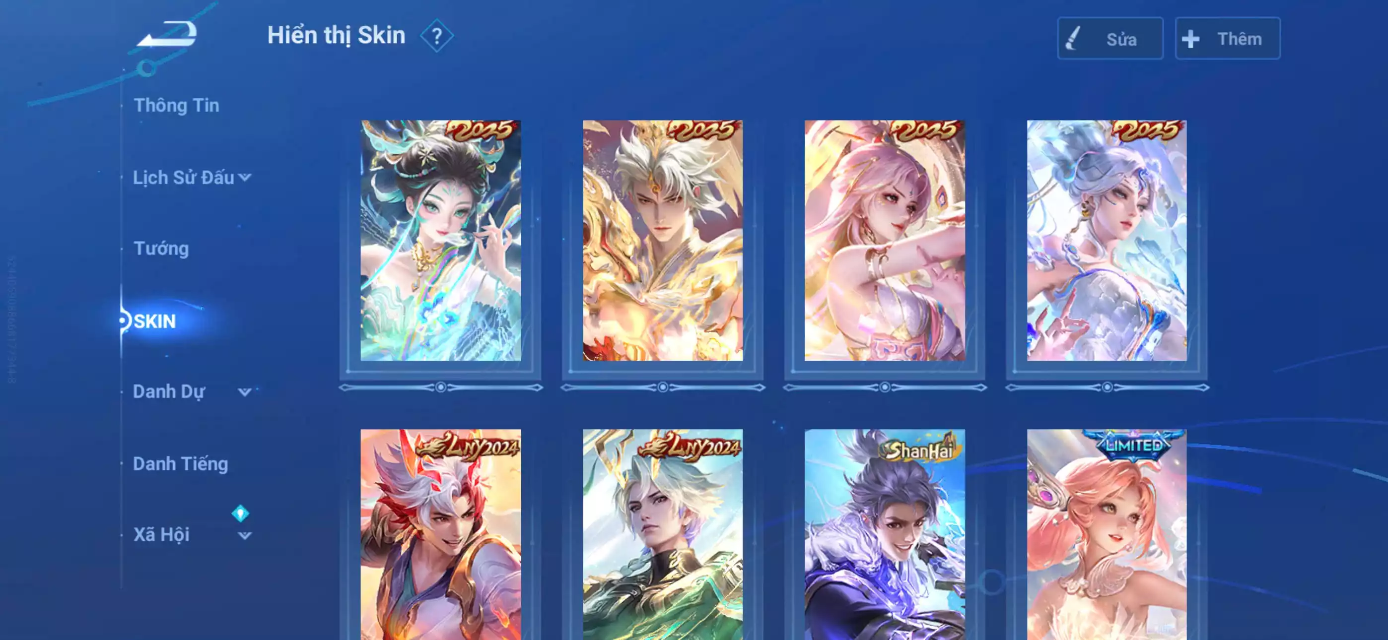 Ảnh Acc global login infinite giao mail 2 vô song 2 đá, 4 skin trân phẩm hợp tác Hơn 20 skin truyền thuyết siêu víp