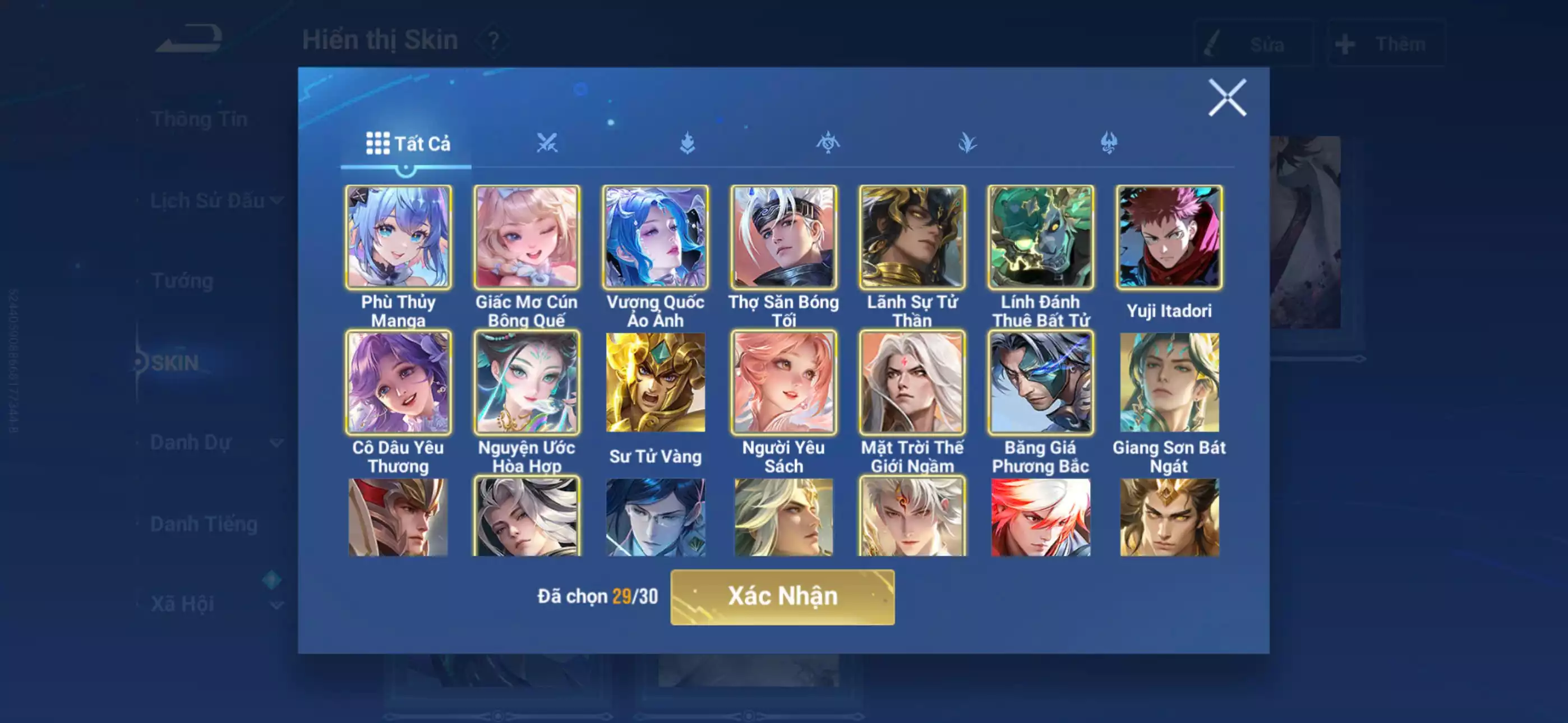 Ảnh Acc global login infinite giao mail 2 vô song 2 đá, 4 skin trân phẩm hợp tác Hơn 20 skin truyền thuyết siêu víp