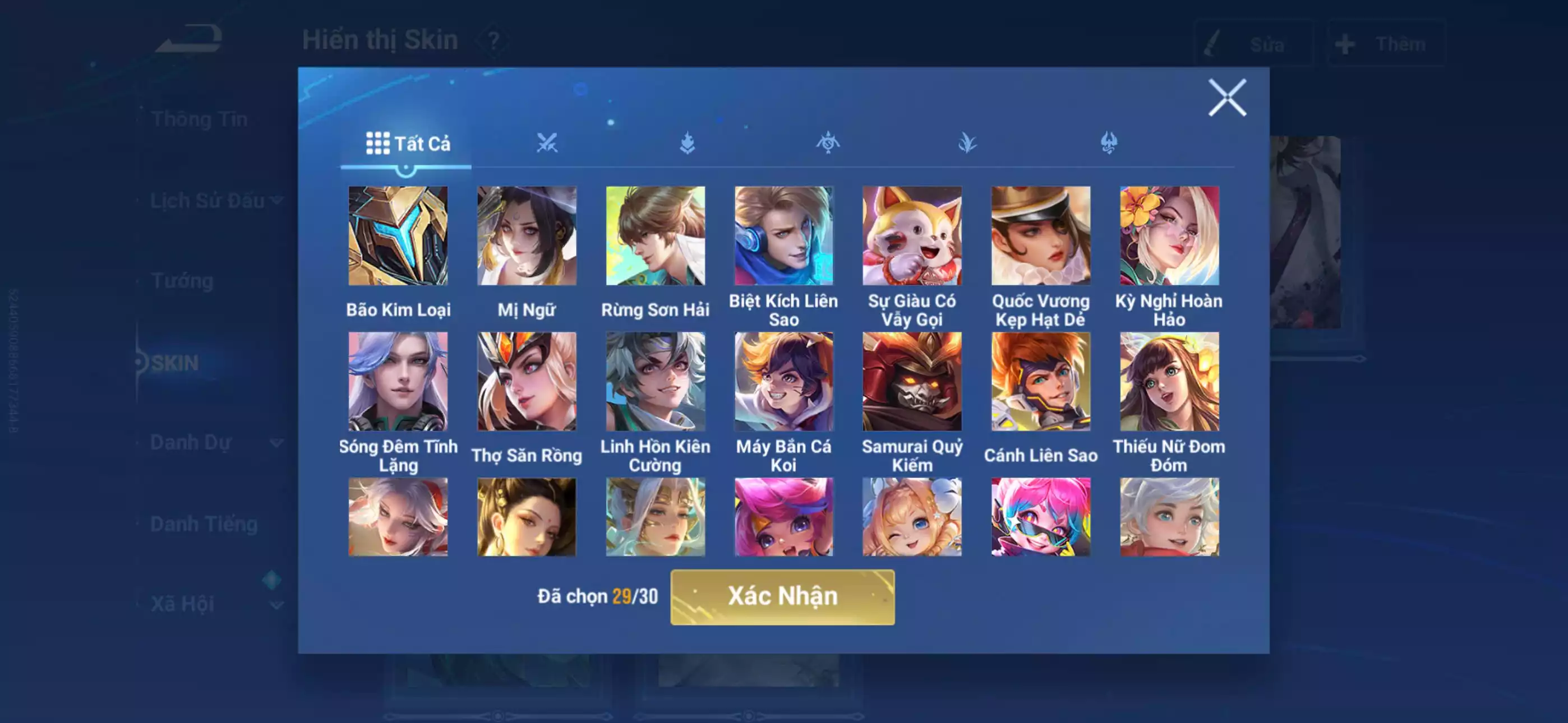 Ảnh Acc global login infinite giao mail 2 vô song 2 đá, 4 skin trân phẩm hợp tác Hơn 20 skin truyền thuyết siêu víp