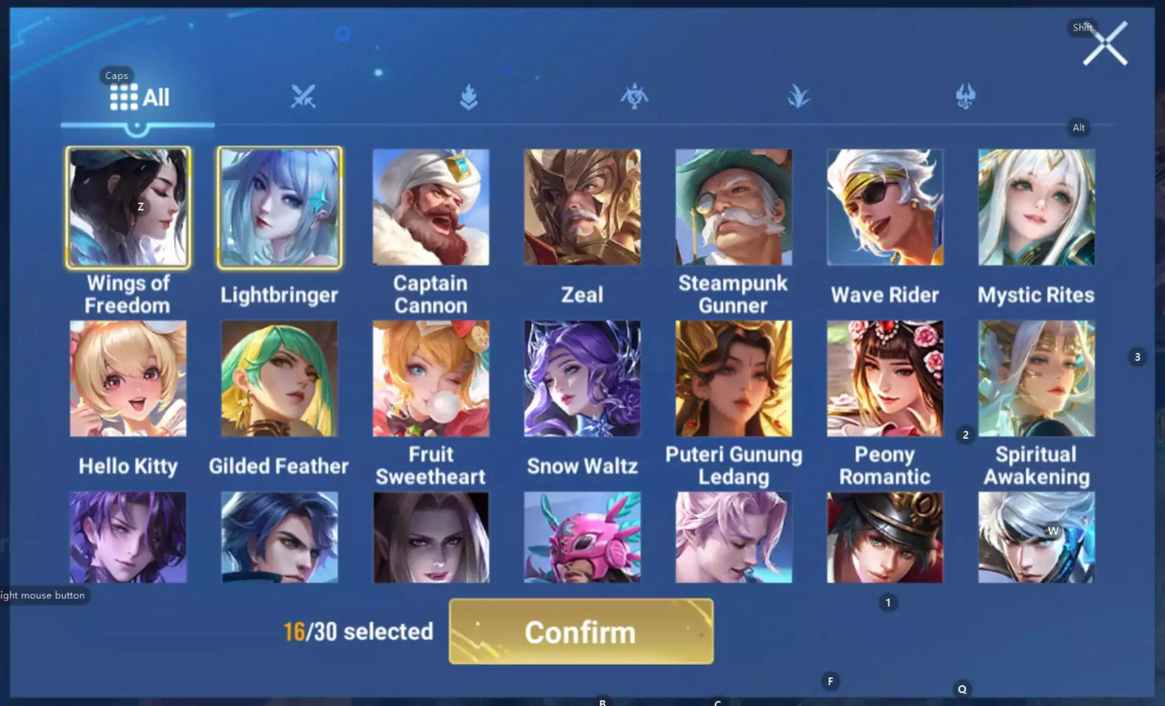 Ảnh acc global login infinite giao mail  4 skin vô song 1 đá quý kẹp nhiều skin nữ khá ổn