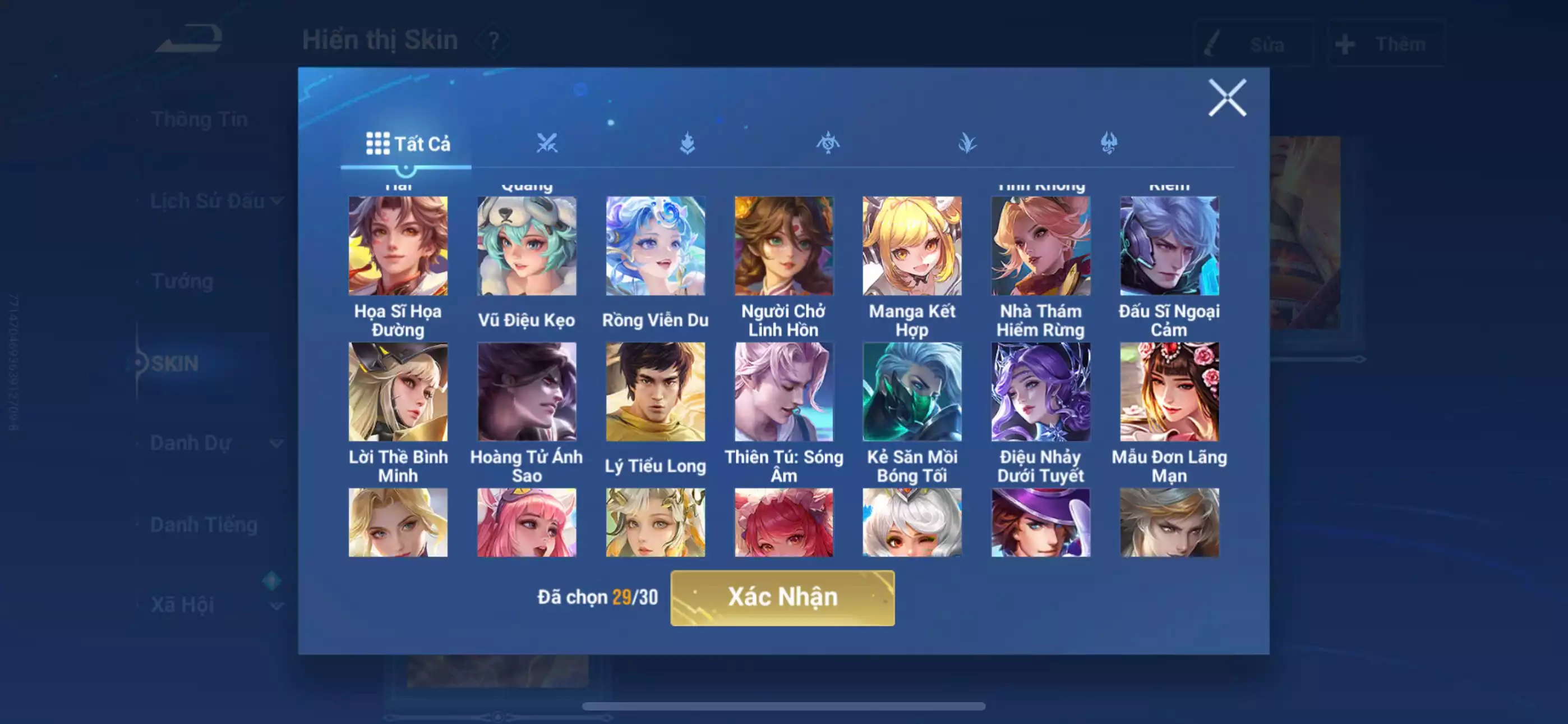 Ảnh Acc global.login infinite giao mail 5 vô song, 4 skin gacha Full lyn2024,2025 shanhai, 3 load nền 50 skin truyền thuyết siêu đẹp, siêu nhiều nút bấm(đã cọc)