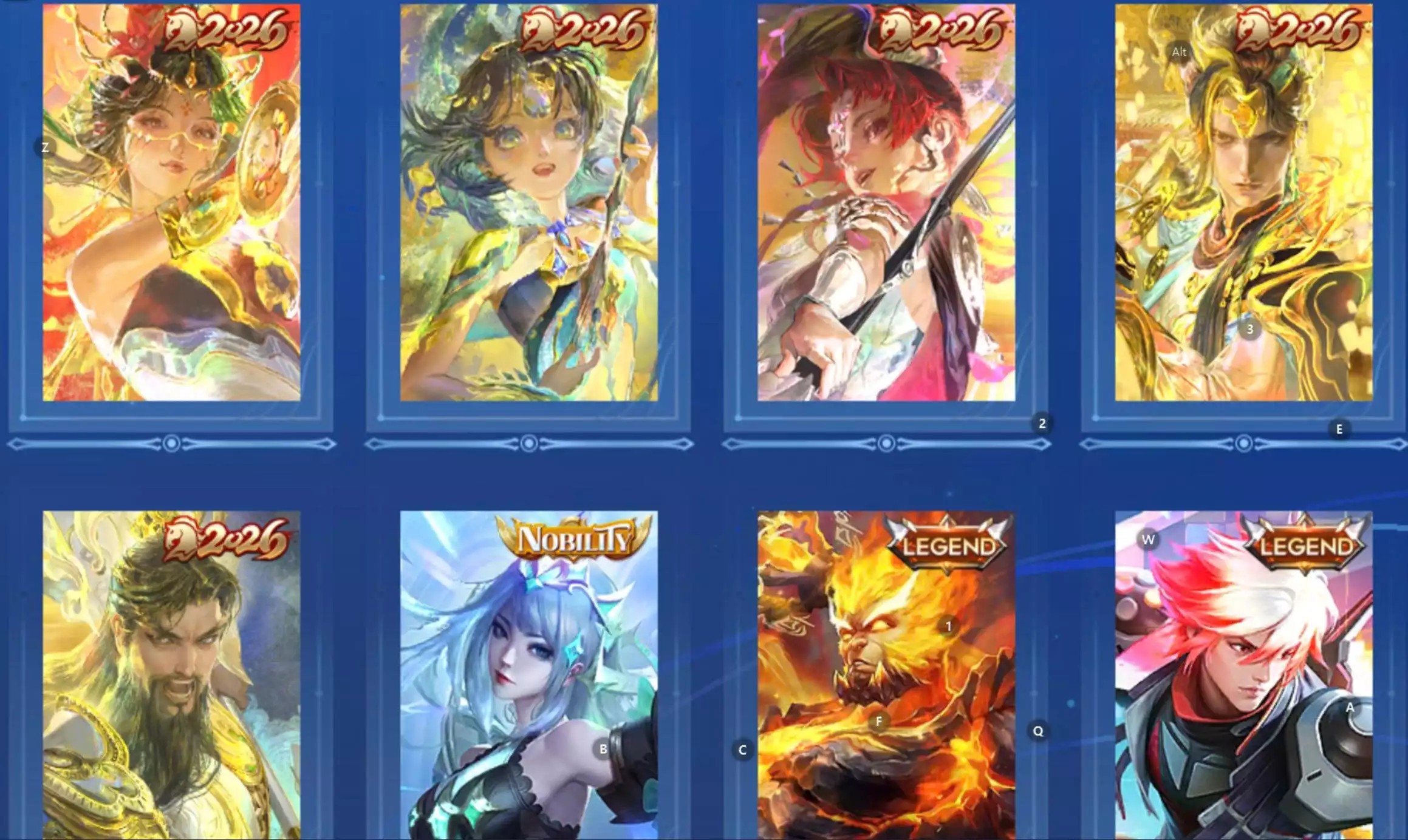 Ảnh acc global login wechat 3 flawess, dư 1 đá, conan kid, 2 skin hợp tác khác, full tết 2025 2026(full nút bấm) kèm thêm nhiều limited khác