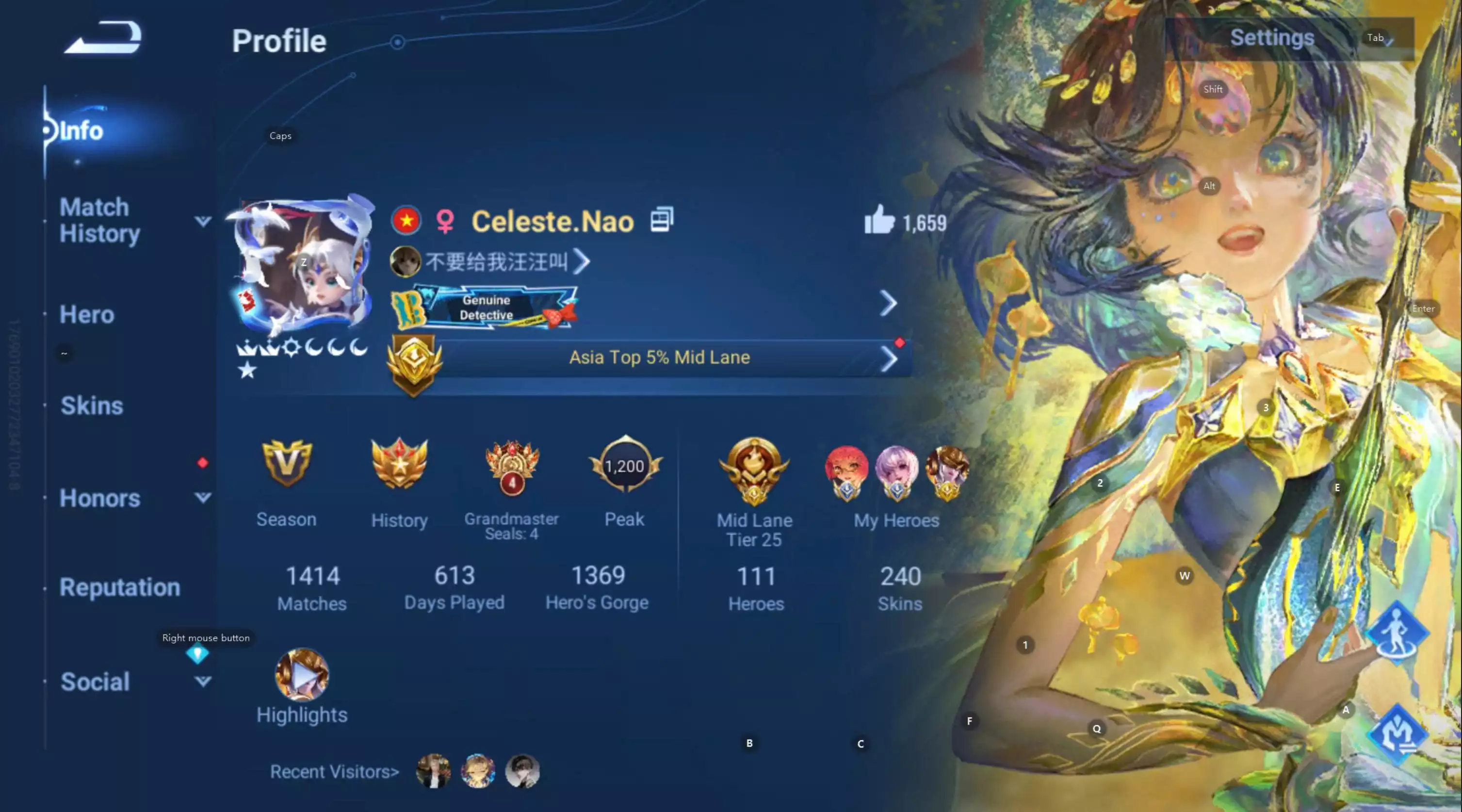 Ảnh acc global login wechat 3 flawess, dư 1 đá, conan kid, 2 skin hợp tác khác, full tết 2025 2026(full nút bấm) kèm thêm nhiều limited khác