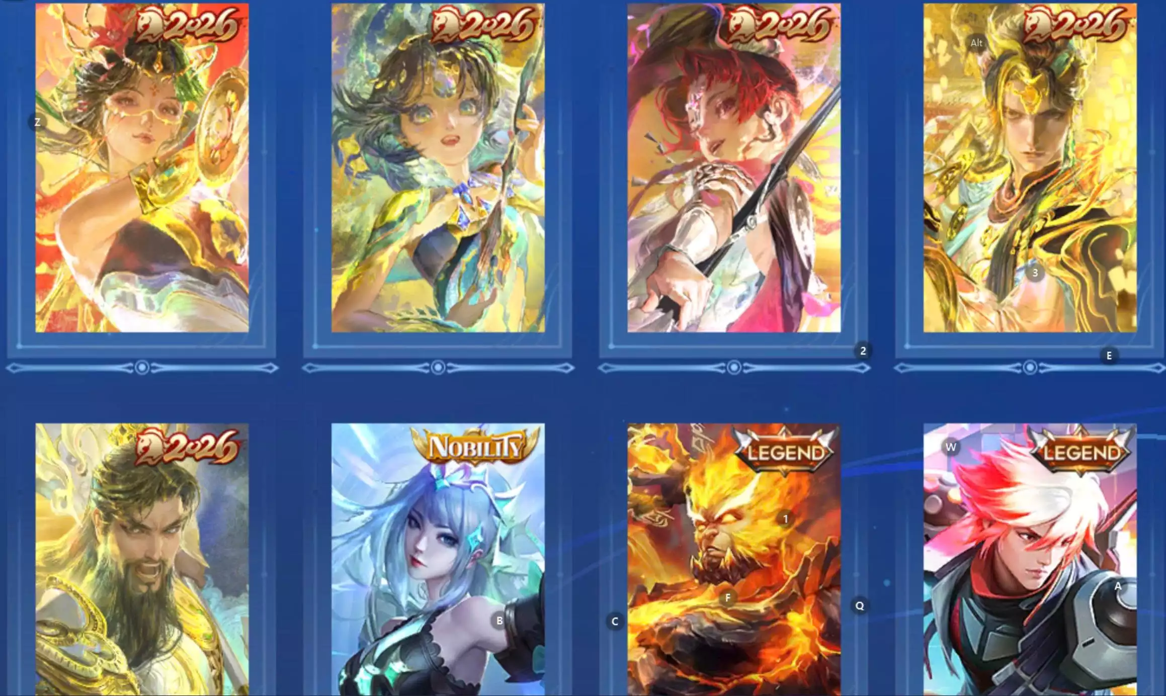 Ảnh acc global login wechat 3 flawess, dư 1 đá, conan kid, 2 skin hợp tác khác, full tết 2025 2026(full nút bấm) kèm thêm nhiều limited khác