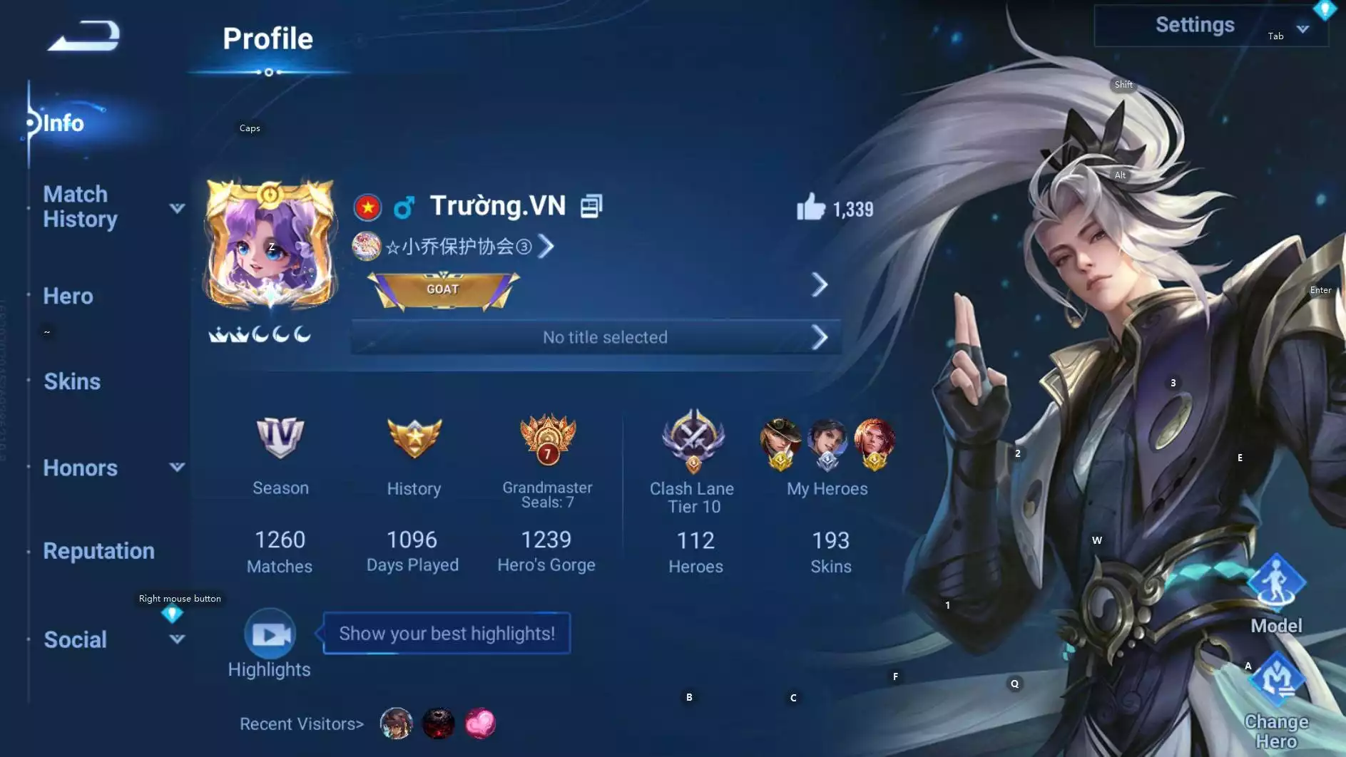 Ảnh acc glb login infinite giao mail