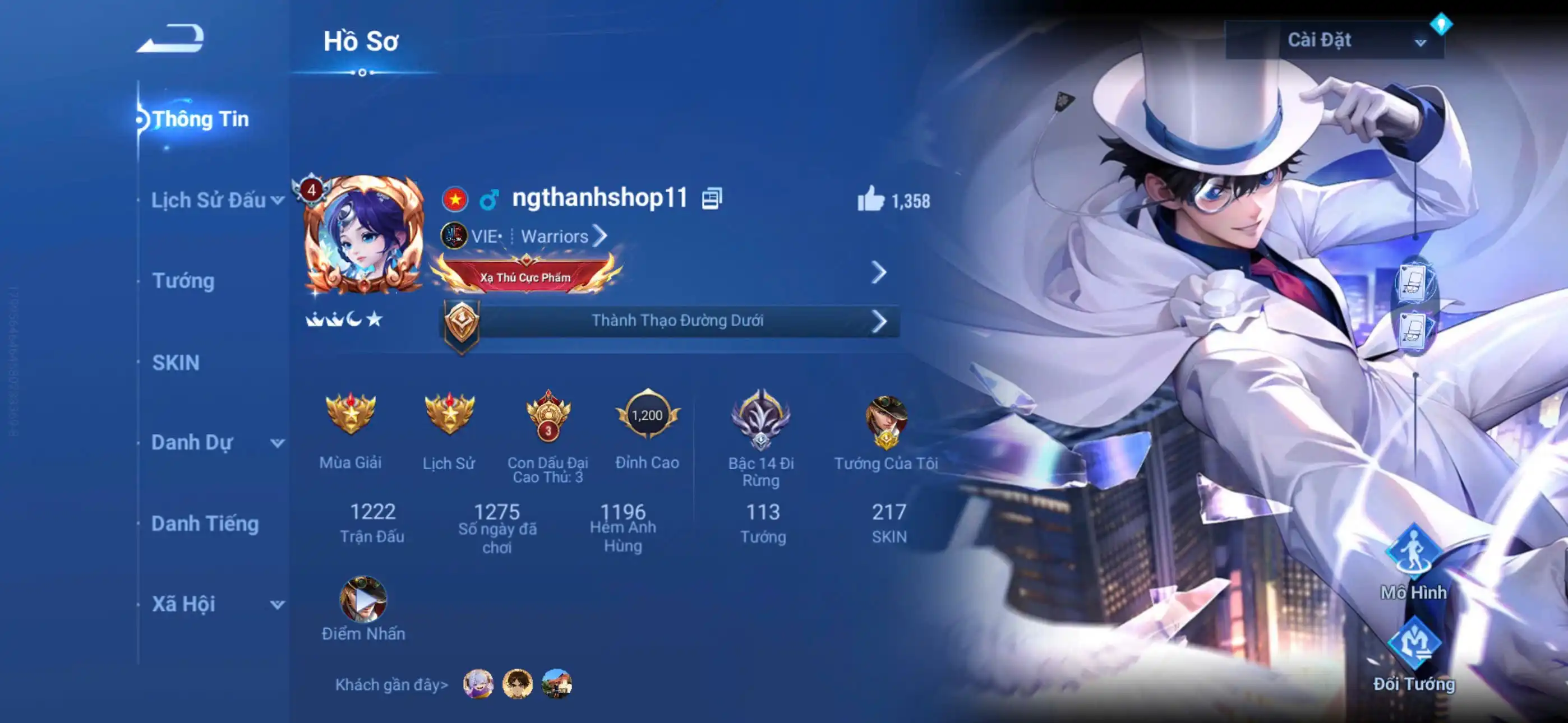 Ảnh Acc glb infinite 217 skin