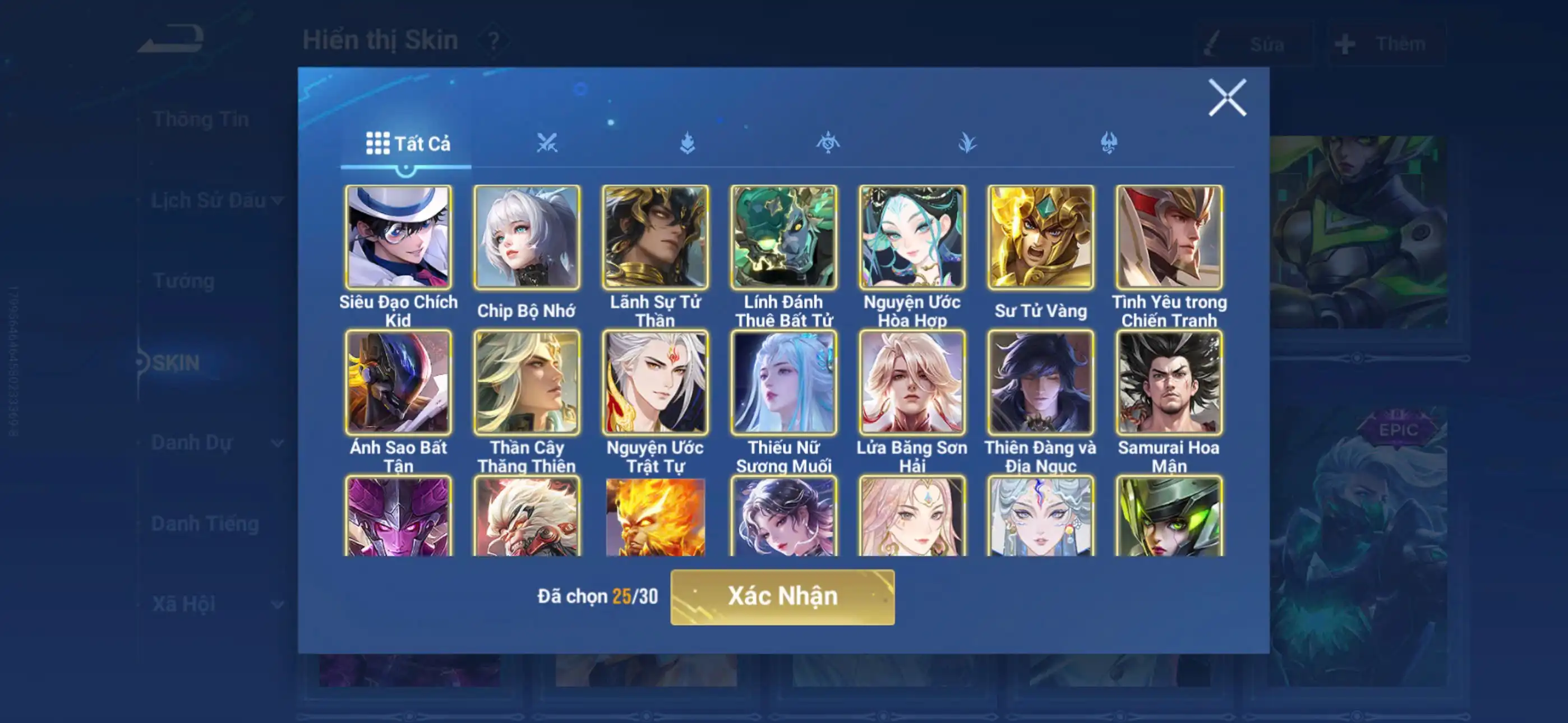 Ảnh Acc glb infinite 217 skin