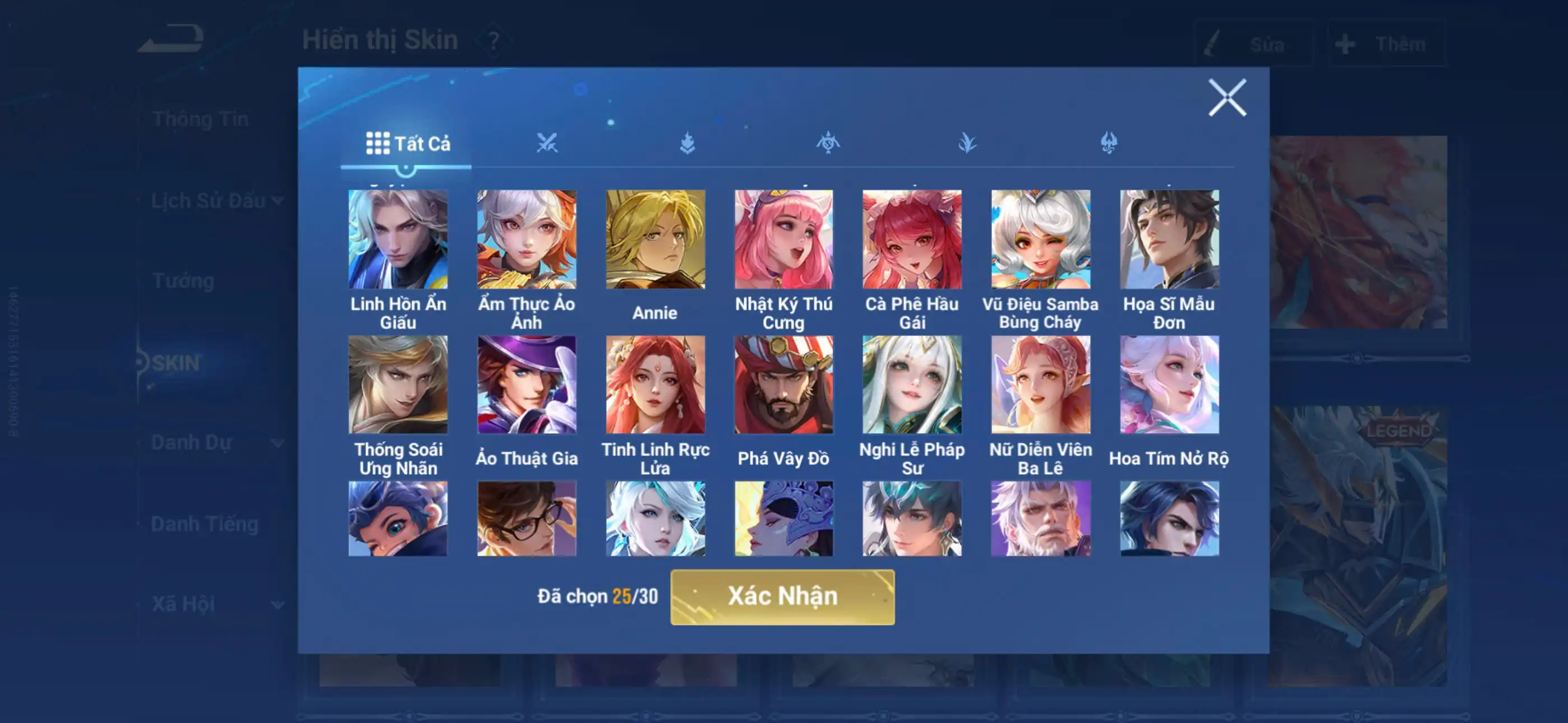 Ảnh Acc glb infinite giao mail 3 flawess, 3 hợp tác AOT, SKIN legend limited có tuyển chọn