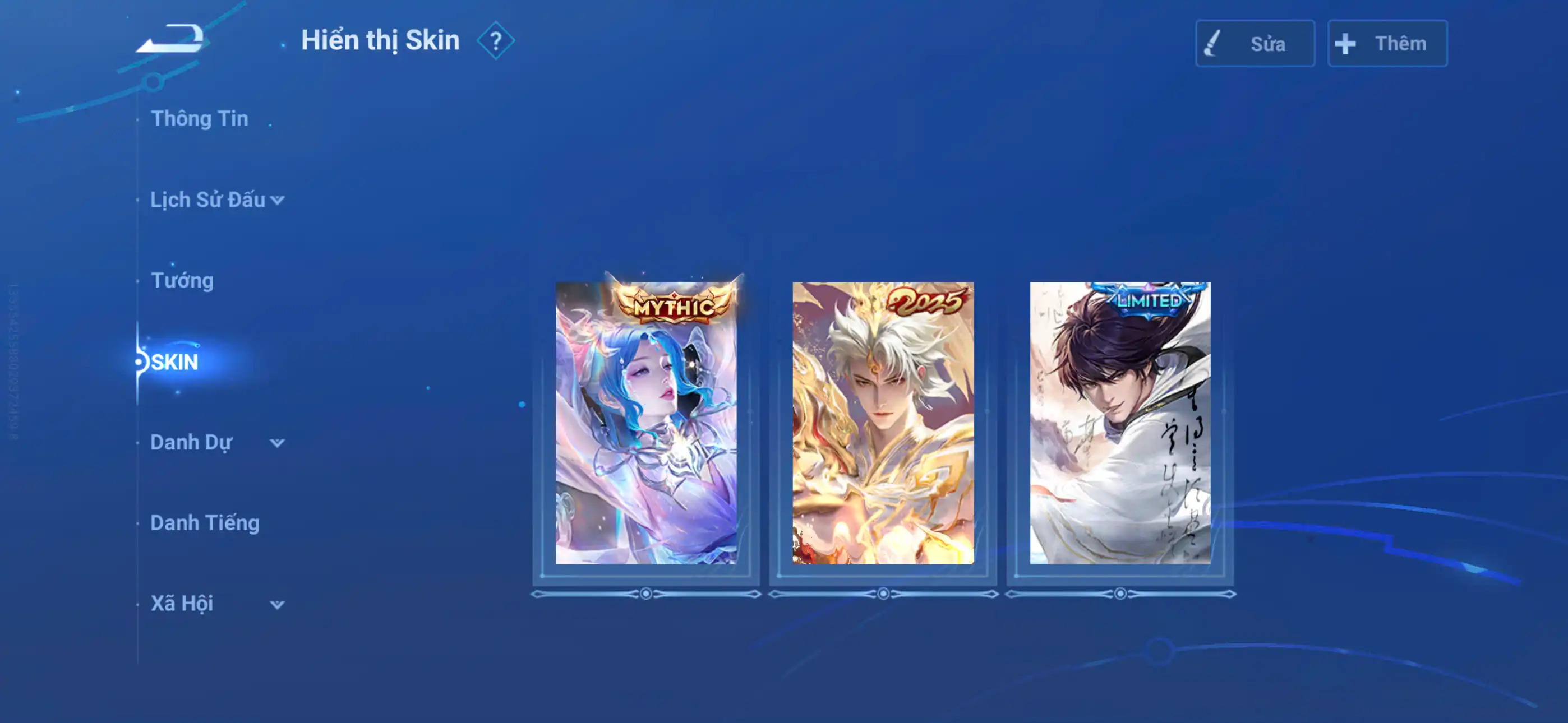 Ảnh Acc glb infinite giao mail 1 đá điêu thuyền, 2 limited legend