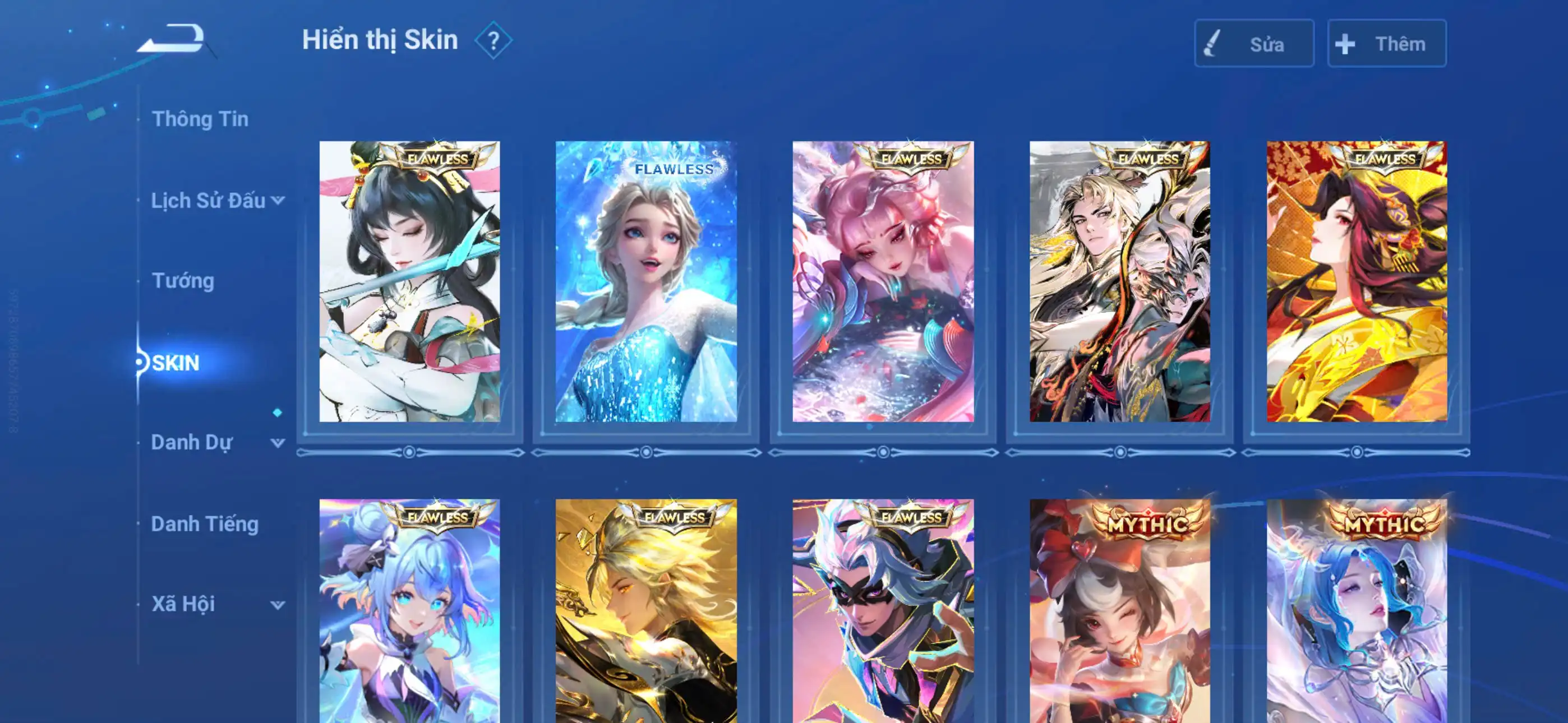 Acc glb infinite giao mail Vip 10 408 skin 8 flawess, 5 mythic(1 skin lính), 11 skin hợp tác (hiếm) Siêu nhiều skin truyền thuyết limited  1 load nền