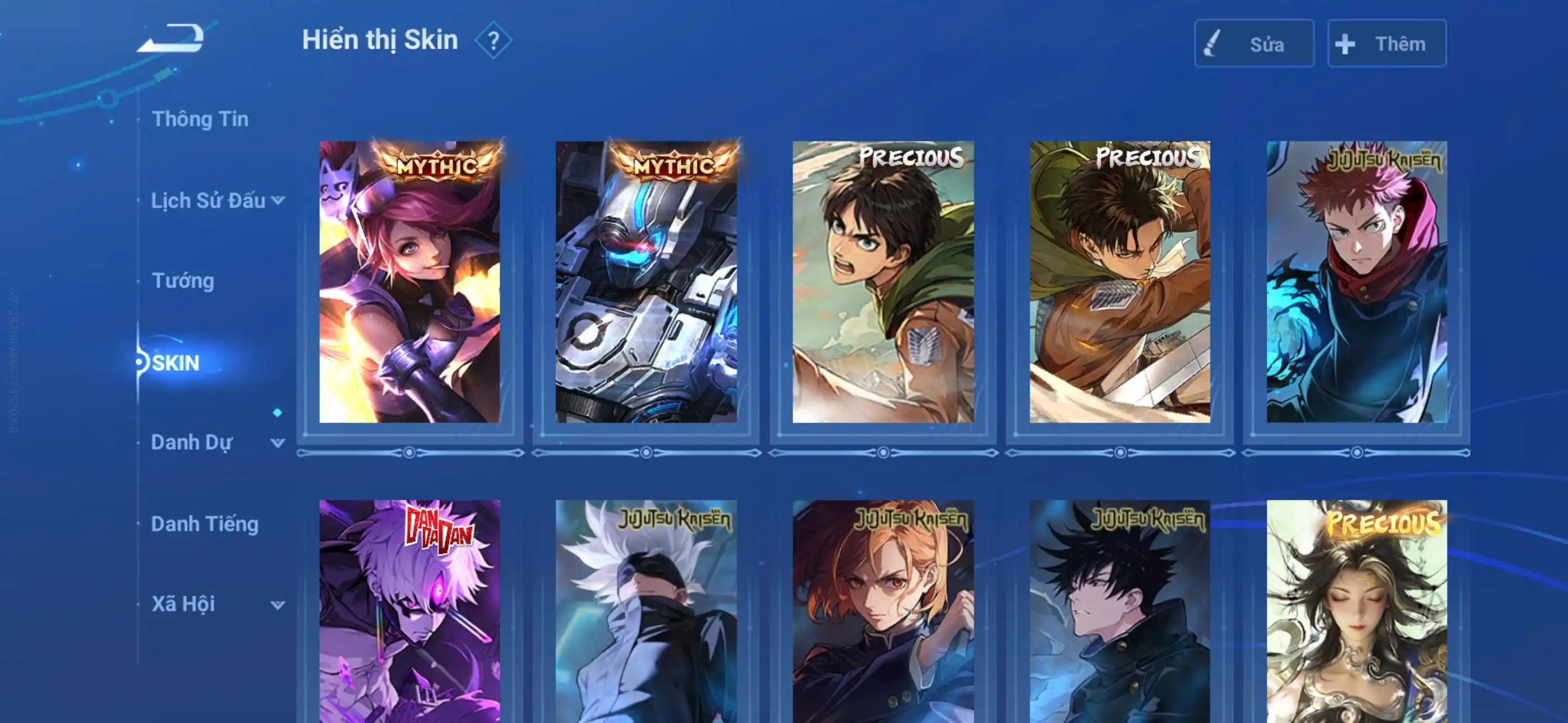 Ảnh Acc glb infinite giao mail Vip 10 408 skin 8 flawess, 5 mythic(1 skin lính), 11 skin hợp tác (hiếm) Siêu nhiều skin truyền thuyết limited  1 load nền